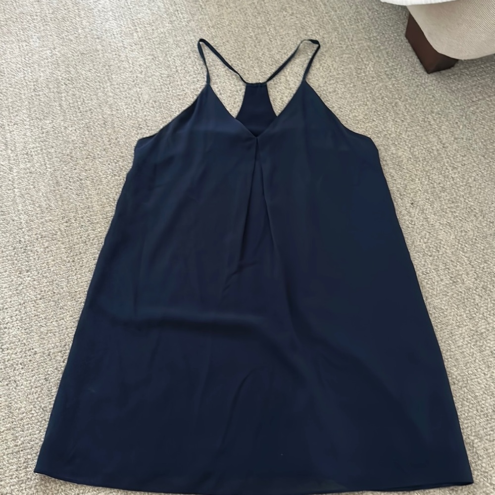 Navy align flowing dress. Mini. Alice and Olivia